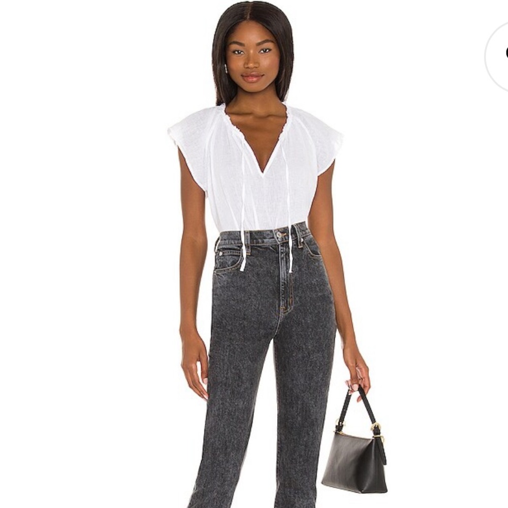 Rails Raven Linen Blend Top - image 1